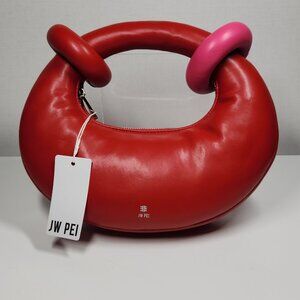 JW Pei Abacus Top Handle Bag Red/Pink